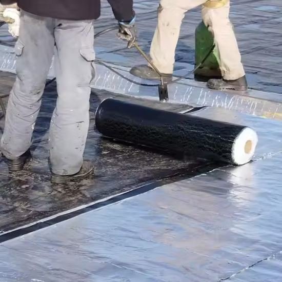 Roof waterproofing membrane application