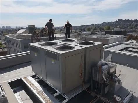 Rooftop packaged unit installation